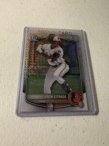 2025 Bowman Chrome 1st Aron Estrada Mojo Refractor RC #BCP-33 Baltimore Orioles